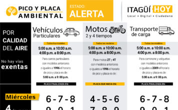 Medida de pico y placa ambiental se extiende hasta mañana miércoles