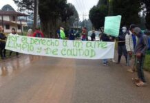 Protesta en Guarne