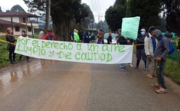 Protesta en Guarne