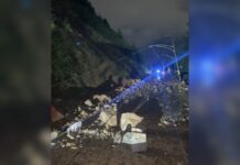 Vía a Santa Elena permanece cerrada debido a las fuertes lluvias