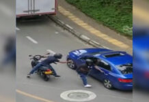 Ladrones en Envigado robaron a ocupantes de un lujoso carro