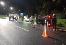 Grave accidente en Envigado dejó un Policía y un civil muerto