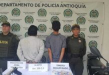 Ladrones golpearon a un adulto mayor para robarle $9 millones en El Santuario