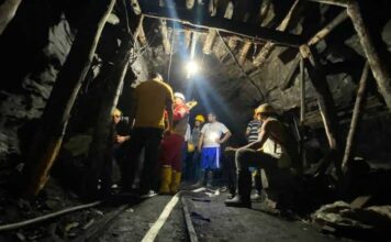 Seis mineros están atrapados en una mina en Amagá