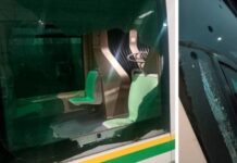 Capturados agresores que lanzan objetos al tranvía para romper los vidrios