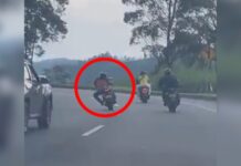 ¡Qué peligro!, motociclista fue captado haciendo piruetas mientras conducía en la Variante Caldas
