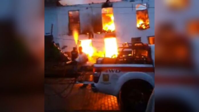 Incendio en Abejorral