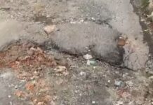 Habitantes en Caldas denuncian huecos y mal estado en una vía del municipio