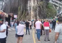 ¡Urgente!, desprendimiento de una parte de la Piedra del Peñol deja hasta el momento 15 personas heridas