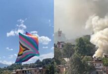 Autoridades buscan a responsables de lanzar globo que causó grave incendio en Bello