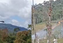 Grave accidente de helicóptero entre Antioquia y Chocó deja cuatro personas muertas