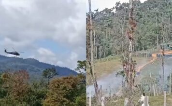 Grave accidente de helicóptero entre Antioquia y Chocó deja cuatro personas muertas