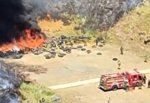 Entrenamiento militar habría provocado fuerte incendio en el Batallón Pedro Nel Ospina