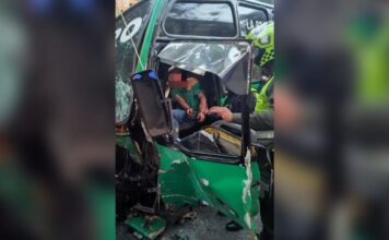 ¡De película!, conductor fue detenido a balazos cuando intentaba huir de la Policía en Medellín