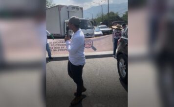 Protestas en la entrada a Girardota tienen colapsada la movilidad en la Autopista Norte