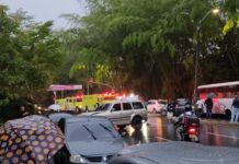 Al menos tres heridos dejó un grave accidente de tránsito en El Poblado