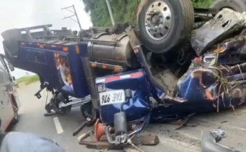 Una persona resultó gravemente herida en fuerte accidente en vía Medellín – Santa Fe de Antioquia