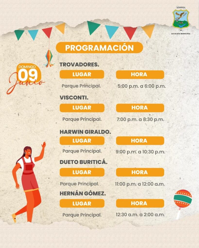 ¡Gratis!, Jorge Celedón y otros artistas estarán cantando este fin de semana en varios municipios de Antioquia 7 ¡Gratis!, Jorge Celedón y otros artistas estarán cantando este fin de semana en varios municipios de Antioquia