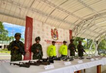 Encuentran en Turbo una caleta con armas de fuego