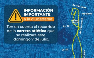 Cierres viales en Medellín por carrera atlética