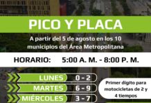 Así regirá el pico y placa en el Valle de Aburrá para el segundo semestre de este año