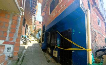 Masacre en La Estrella dentro de una casa