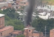 Incendio en Medellín