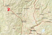 Van 26 sismos durante el día de hoy en Antioquia Sismos Antioquia