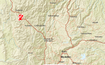 Van 26 sismos durante el día de hoy en Antioquia Sismos Antioquia
