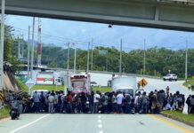 Bloqueo vial en Antioquia mantiene cerradas varias rutas importantes Bloqueo vial en Antioquia mantiene cerradas varias rutas importantes