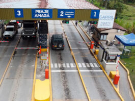 Peaje de Amagá será ampliado temporalmente para mejorar la movilidad