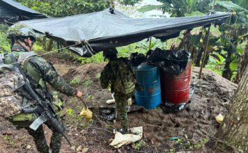 Golpe al Clan del Golfo: destruyen cuatro laboratorios de cocaína en Valdivia Golpe al Clan del Golfo: destruyen cuatro laboratorios de cocaína en Valdivia