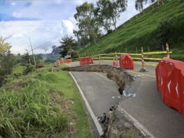 Riesgo de incomunicación preocupa a Belmira por daños en la vía principal