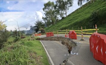 Riesgo de incomunicación preocupa a Belmira por daños en la vía principal