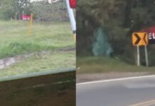 Banderas del ELN aparecieron en varias vías de Antioquia y encendieron las alertas de seguridad