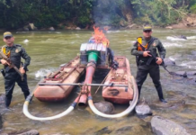 incautan maquinaria para minería ilegal - Santo Domingo- Alejandría