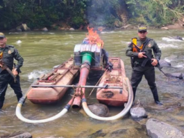 incautan maquinaria para minería ilegal - Santo Domingo- Alejandría