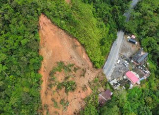 en la vía Medellín Bogotá
