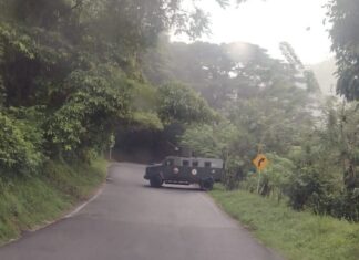 Cierre total en la vía hacia la Costa por presunta amenaza con cilindros marcados del ELN