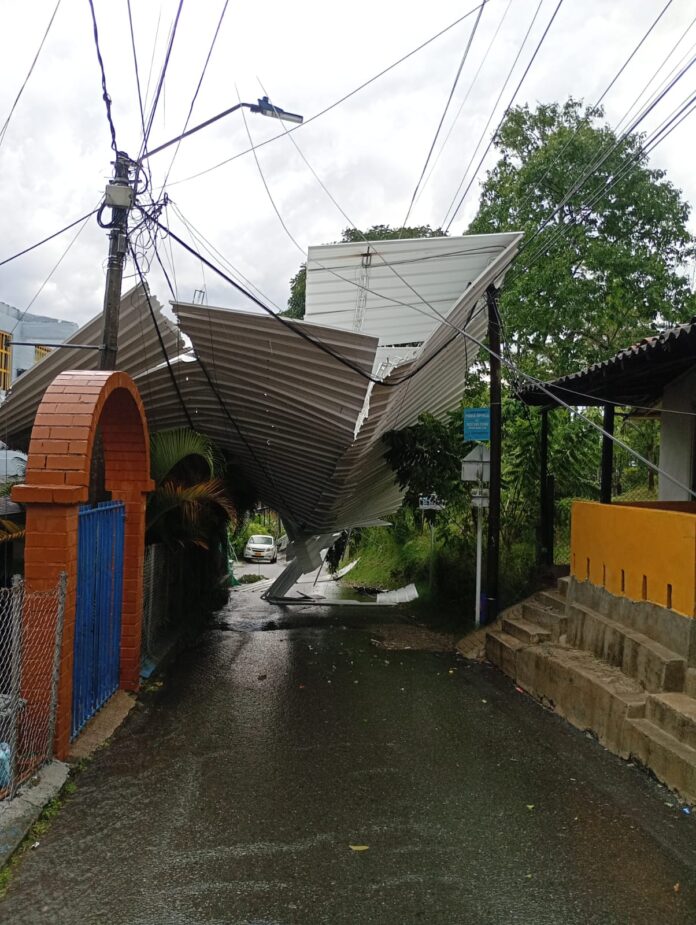 Colapsó el techo
